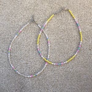 2 Candy Seed Bead Chokers